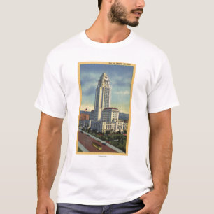 T-shirt Los Angeles, vue de CaliforniaA de ville hôtel