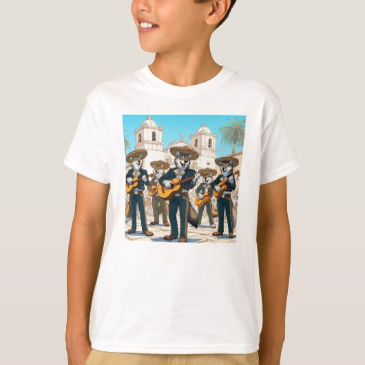 T-shirt Los Coyotes Mariachi (Devant)