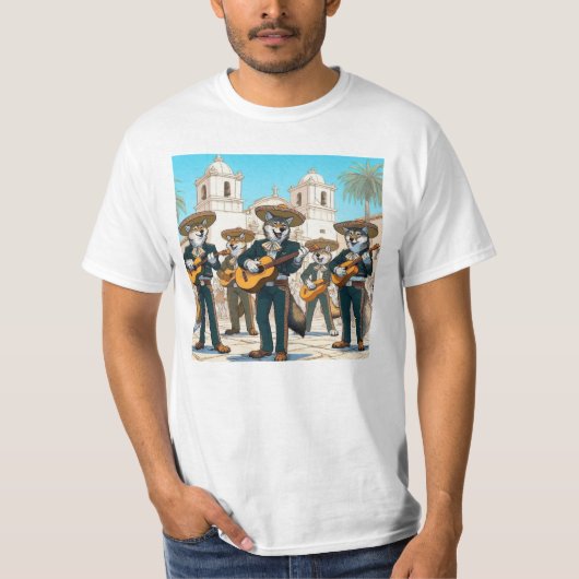 T-shirt Los Coyotes Mariachi (Devant)