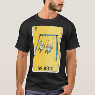 T-shirt Los Huevos Cartes de Bingo de Loterie Mexicaine