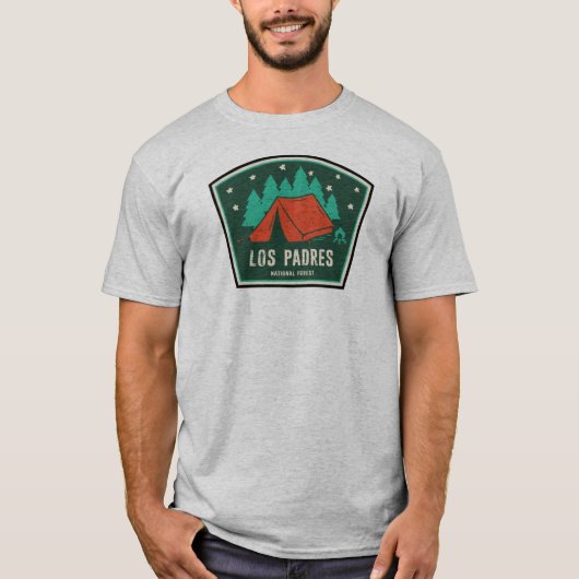T-shirt Los Padres National Forest California Camping (Devant)