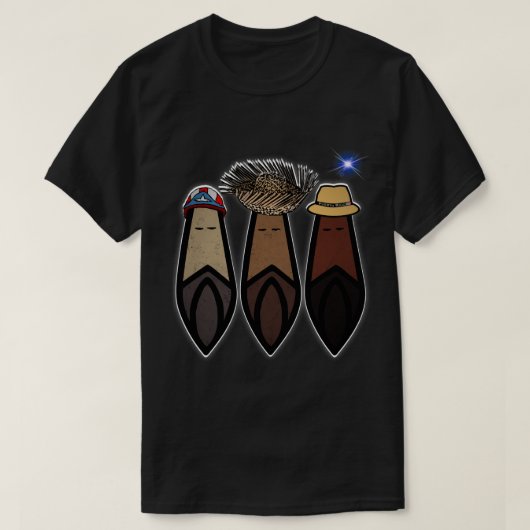 T-shirt Los Tres Reyes Magos Boricua (Design devant)