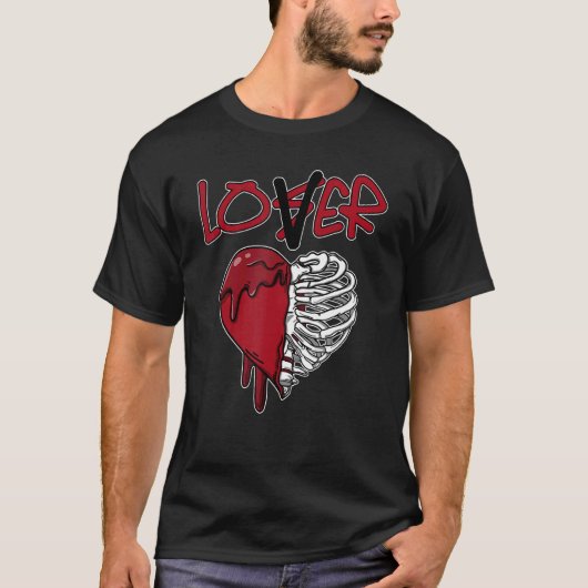 T-shirt Loser Dripping Heart Heritage 1s Matching (Devant)