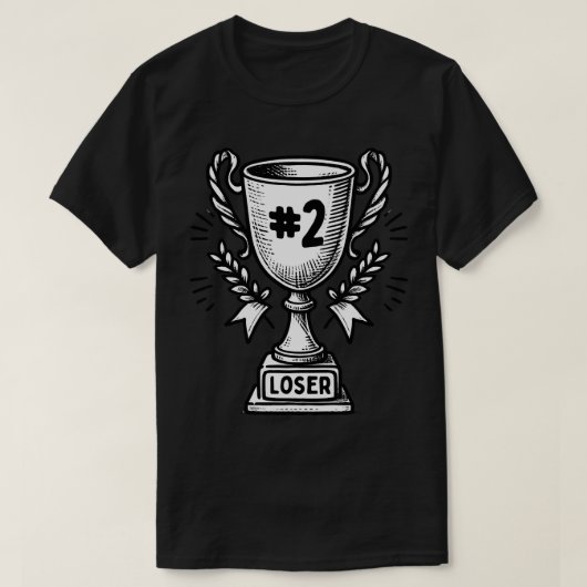 T-shirt Loser Funny Trophée Design (Design devant)