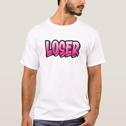 T-shirt Loser Graffiti Style  That Says Loser 1 (Devant)