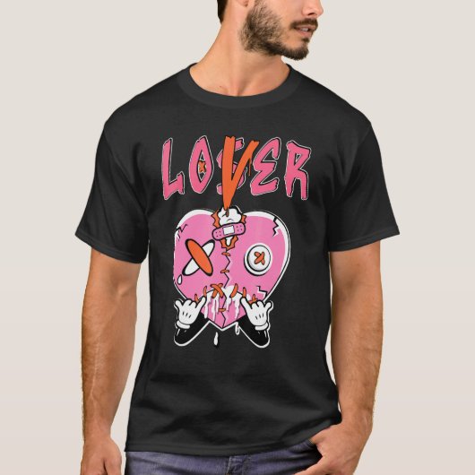 T-shirt Loser Heart Dripping GS Pinksicle 5s Matching (Devant)