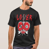 T-shirt Loser  Heart Dripping Retro Infrared 4s Matching (Devant)