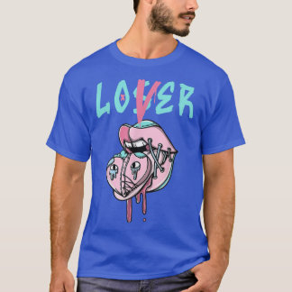 T-shirt Loser Pink Pastel Goth Coeur Lèvres Coeur Coeur Co