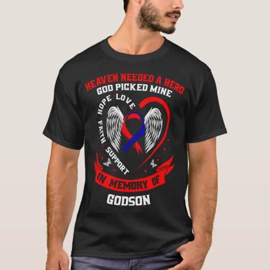 T-shirt Loss In Memory Of Godson Chd Awareness Month Graph (Devant)