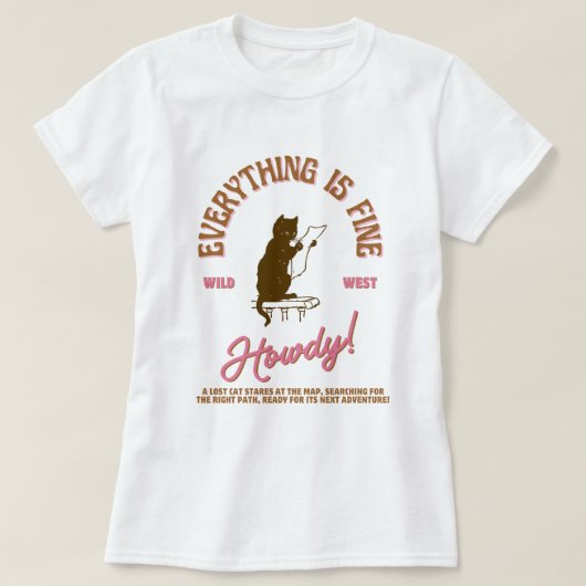 T-shirt lost cat (Design devant)