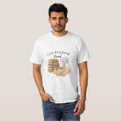 T-shirt Lost in a Good Book – Cozy Reading Lover Watercolo (Devant entier)