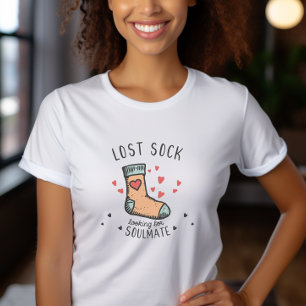 T-shirt Lost Sock à la recherche de l'âme Valentines Day