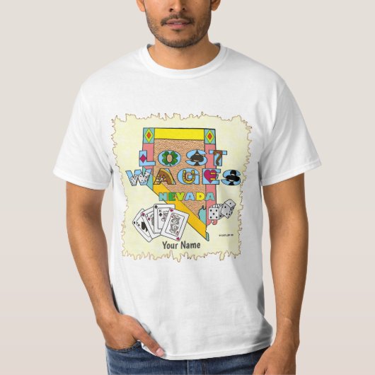 T-shirt Lost Wages Nevada (Devant)