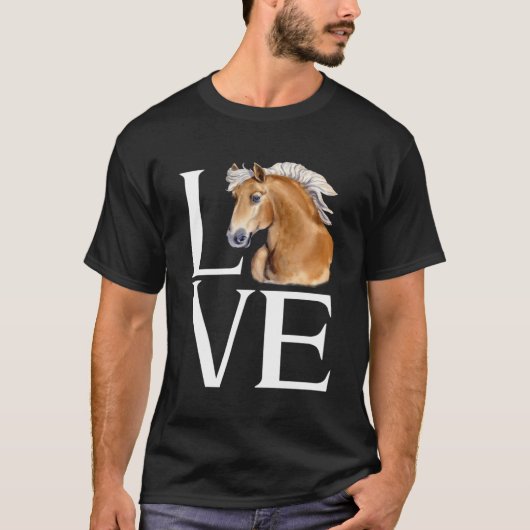 T-shirt Lote Cute Haflinger Horse (Devant)