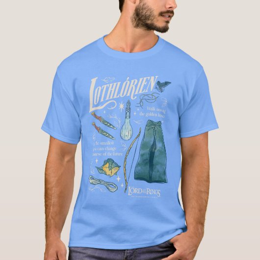 T-shirt LOTHLORIEN™ Collage graphique aquarelle (Devant)