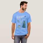 T-shirt LOTHLORIEN™ Collage graphique aquarelle (Devant entier)