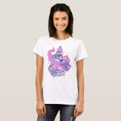 T-shirt Lotion Potion mignonne Pink Halloween Potion Boute (Devant entier)