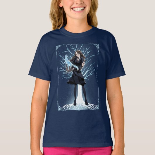 T-shirt L'Otter Patronus d'Anime Hermione Granger (Devant)
