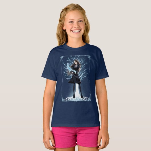 T-shirt L'Otter Patronus d'Anime Hermione Granger (Devant entier)