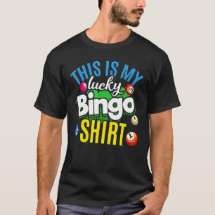 T-shirt Lotterie Bingo Joueur Bingo Jeu Bingo