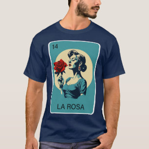T-shirt Lotterie mexicaine La Rosa Rose Jeu de Mexico Lote