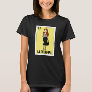 T-shirt Lotterie mexicaine Tête rouge La Chingo