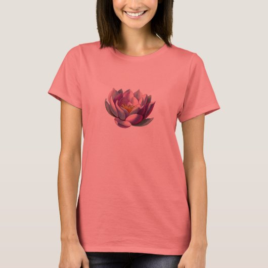 T-shirt Lotus Blossom Rose (Devant)