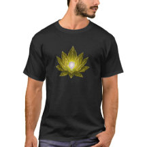Lotus de Cristal Doré Futuriste • Énergie Sci-Fi