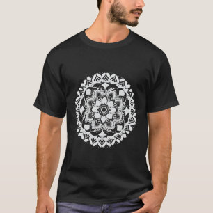 T-shirt Lotus Flower Mandala Shirt Mandala Tee - shirts Po