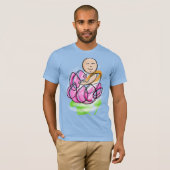 T-shirt Lotus Monk Meditation (Devant entier)