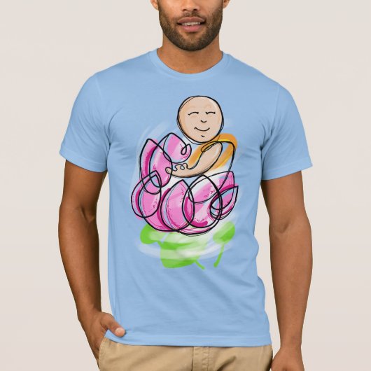 T-shirt Lotus Monk Meditation (Devant)