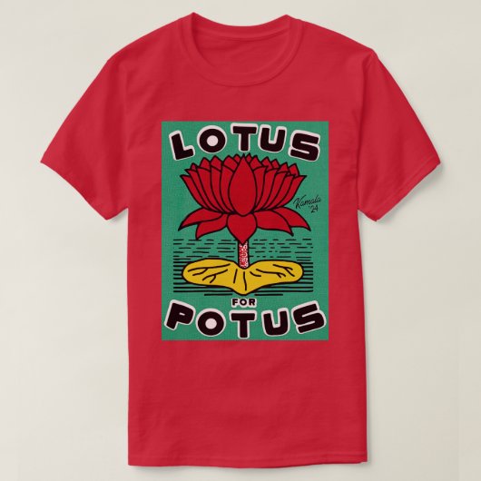 T-shirt LOTUS POUR POTUS Kamala (Design devant)