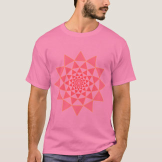 T-shirt lotus rose sur le rose
