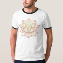 Lotus Symbole de la Sagesse Antique Graphique Tee