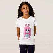 T-Shirt Lou Lou. Une créature douce, rose (Devant entier)