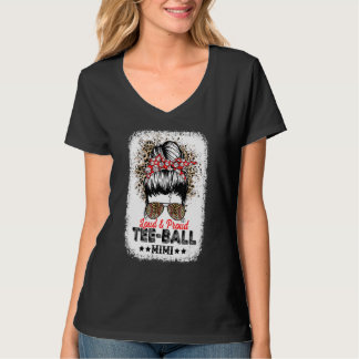 T-shirt Loud Ball Mimi Life Messy Bun Leopard Game
