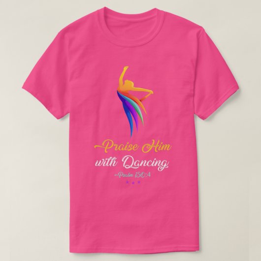 T-shirt Louez-le avec Danser Christian Worth Danseuse (Design devant)