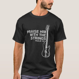 T-shirt Louez-le Christian Bass Joueur Distressed Design