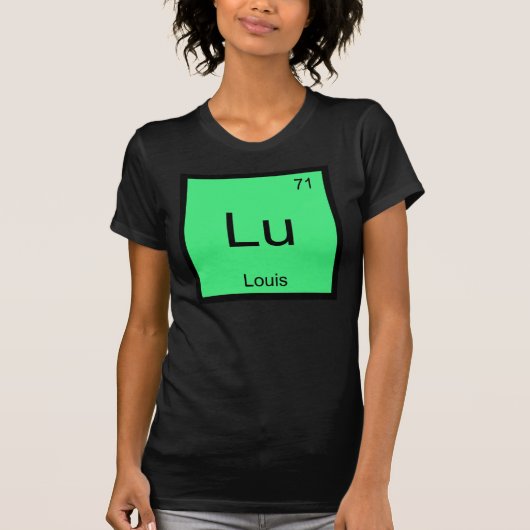 T-shirt Louis Nom Chimie Élément Table périodique (Devant)