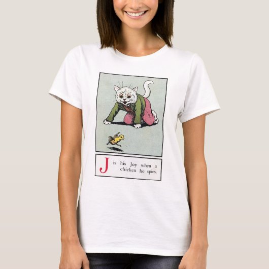 T-shirt Louis Wain, Chat Drôle (Devant)