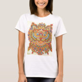 T-shirt Louis Wain Psychedelic Chat Coloré (Devant)