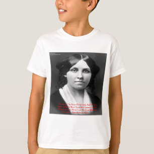 T-shirt Louisa May Alcott "L'argent est le mal" Citations