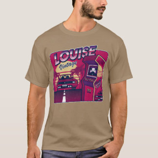 T-shirt Louise Personnalisé Vintage Joueur 80s 90s