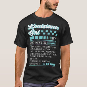 T-shirt Louisiana Girl Dress Human Lie Detector Nutrition