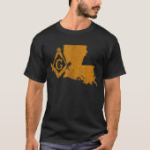 T-shirt Louisiana Masons Grand Lodge F&am La Mason Père (Devant)