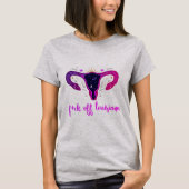 T-shirt Louisiane Abortion Ban Céleste Uterus protestation (Devant)