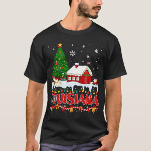 T-shirt Louisiane Arbre de Noël Pyjama État de Lou