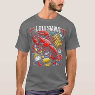 T-shirt Louisiane Cajun Crawfish Boil Crawfish Crawdaddy T