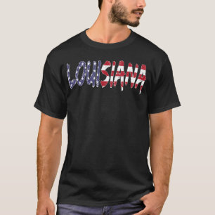 T-shirt Louisiane États-Unis Amérique USA USA Drapeau Loui