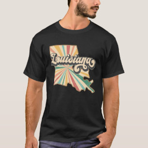 T-shirt Louisiane Home State US Vintage Retro Country Part